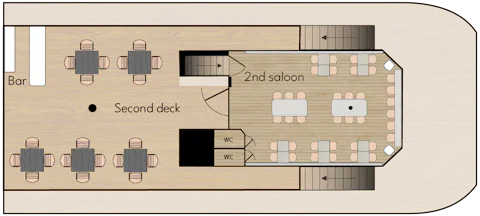 Second deck MS Brisen